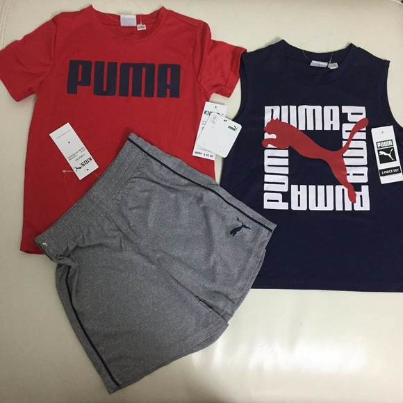 Puma boy active performance shorts set 0087 - Picture 5 of 7